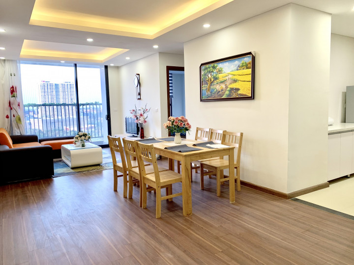 Cần cho thuê gấp CHCC Ngoại Giao Đoàn, 110m2 3PN2WC full nội thất giá chỉ 14tr5/tháng